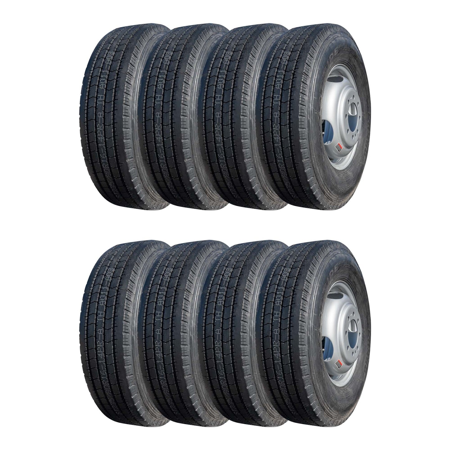 Goodride 16" 14 ply Radial Trailer Tire & Wheel - ST 235/80 R16 8 lug Dual - The Trailer Parts Outlet