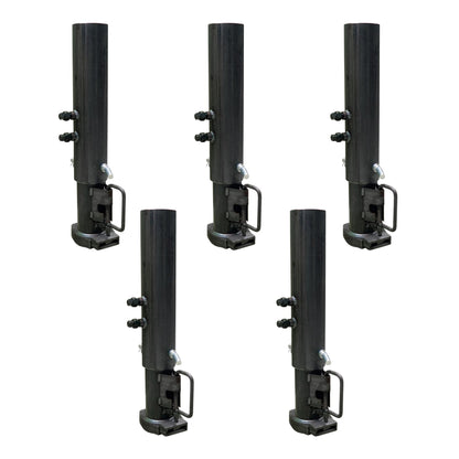 25k Gooseneck Trailer Coupler - 25000 lb Adjustable Round 2 5/16 - Bulk (5 pc)