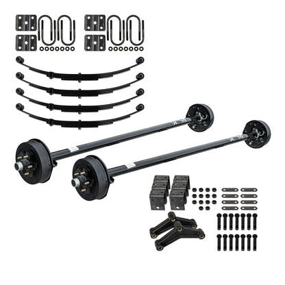 3500 lb TK Heavy Duty Single Axle Kit - 3.5K Capacity (Axle Series)