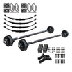 3500 lb TK Heavy Duty Tandem Axle Kit - 7K Capacity (Axle Series)