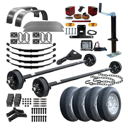 3500 lb TK Heavy Duty Tandem Axle Kit - 7K Capacity (Axle Series)