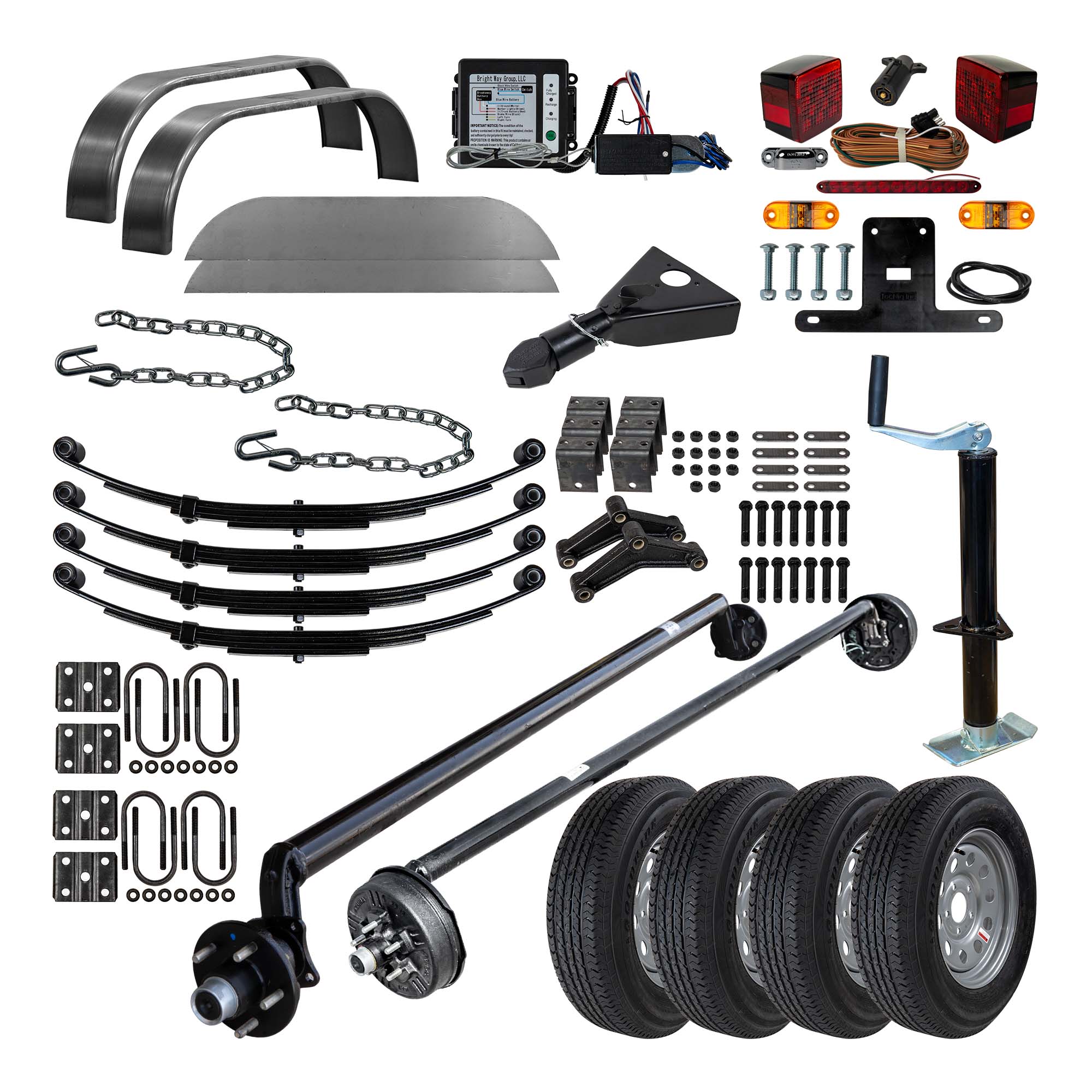 3500 lb Drop Trailer Axles