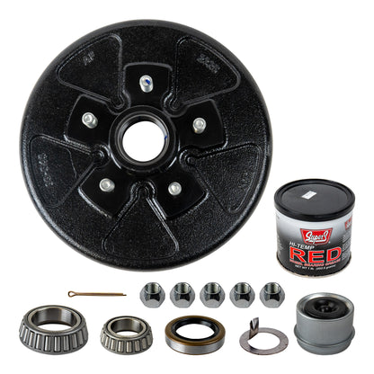 3.5k Trailer Axle Hub and Drum - 5 lug