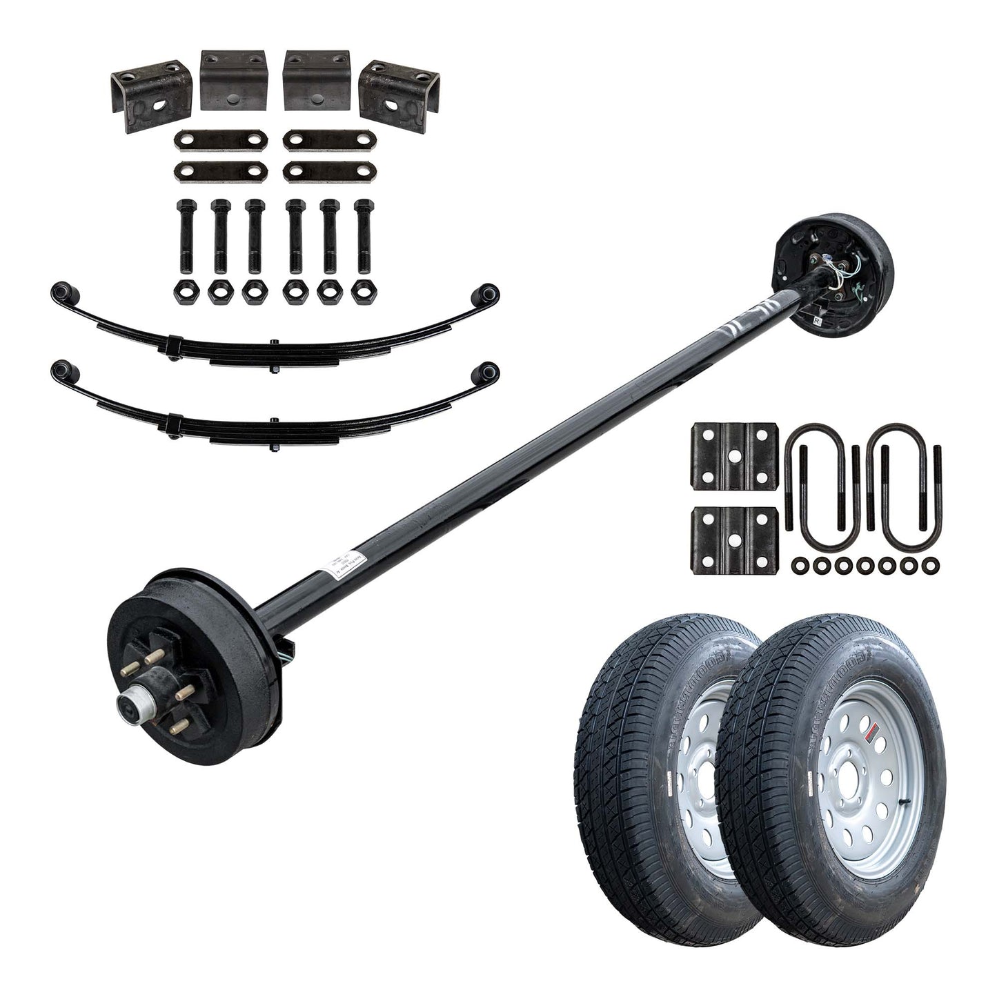 3500 lb Heavy Duty Single Axle TK Trailer Kit - 3.5K Capacity (Original Series)