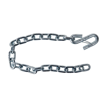 Silver Trailer Safety Chain - 5/16 x 30" - Forged (7.6k Capacity) - The Trailer Parts Outlet