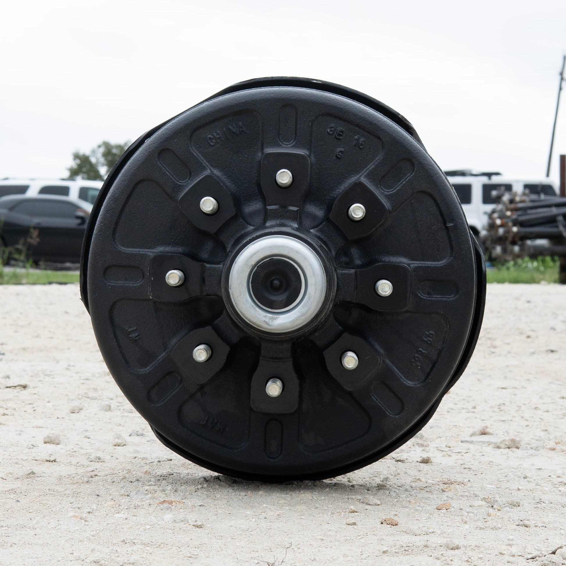 7k TK Trailer Axle - 7000 lb Electric Brake Axle 8 lug 9/16" Studs - Items Sold As Is - The Trailer Parts Outlet