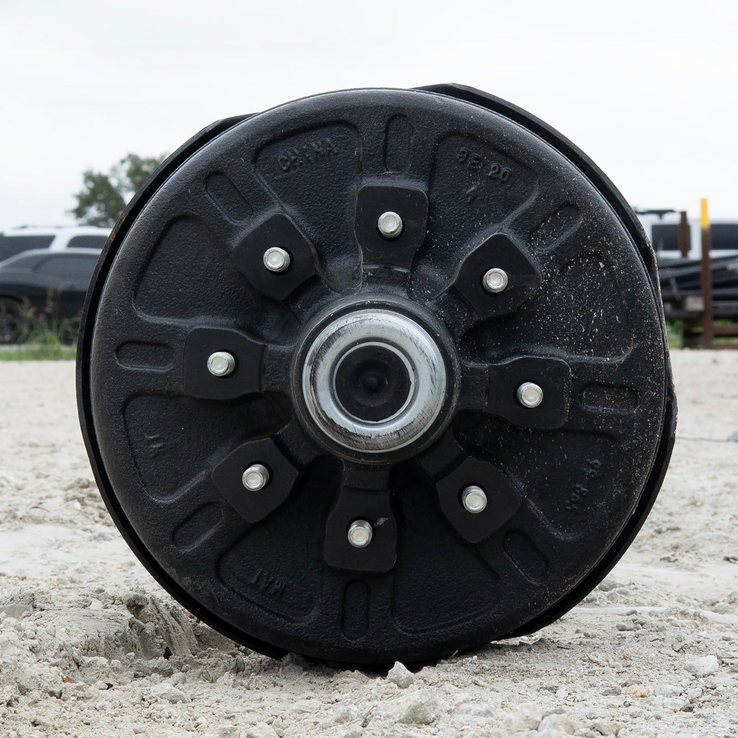 7k TK Trailer Axle - 7000 lb Electric Brake Axle 8 lug 9/16" Studs - Items Sold As Is - The Trailer Parts Outlet