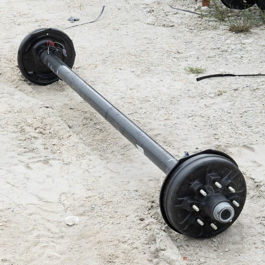 7k TK Trailer Axle - 7000 lb Electric Brake Axle 8 lug 9/16" Studs - Items Sold As Is - The Trailer Parts Outlet