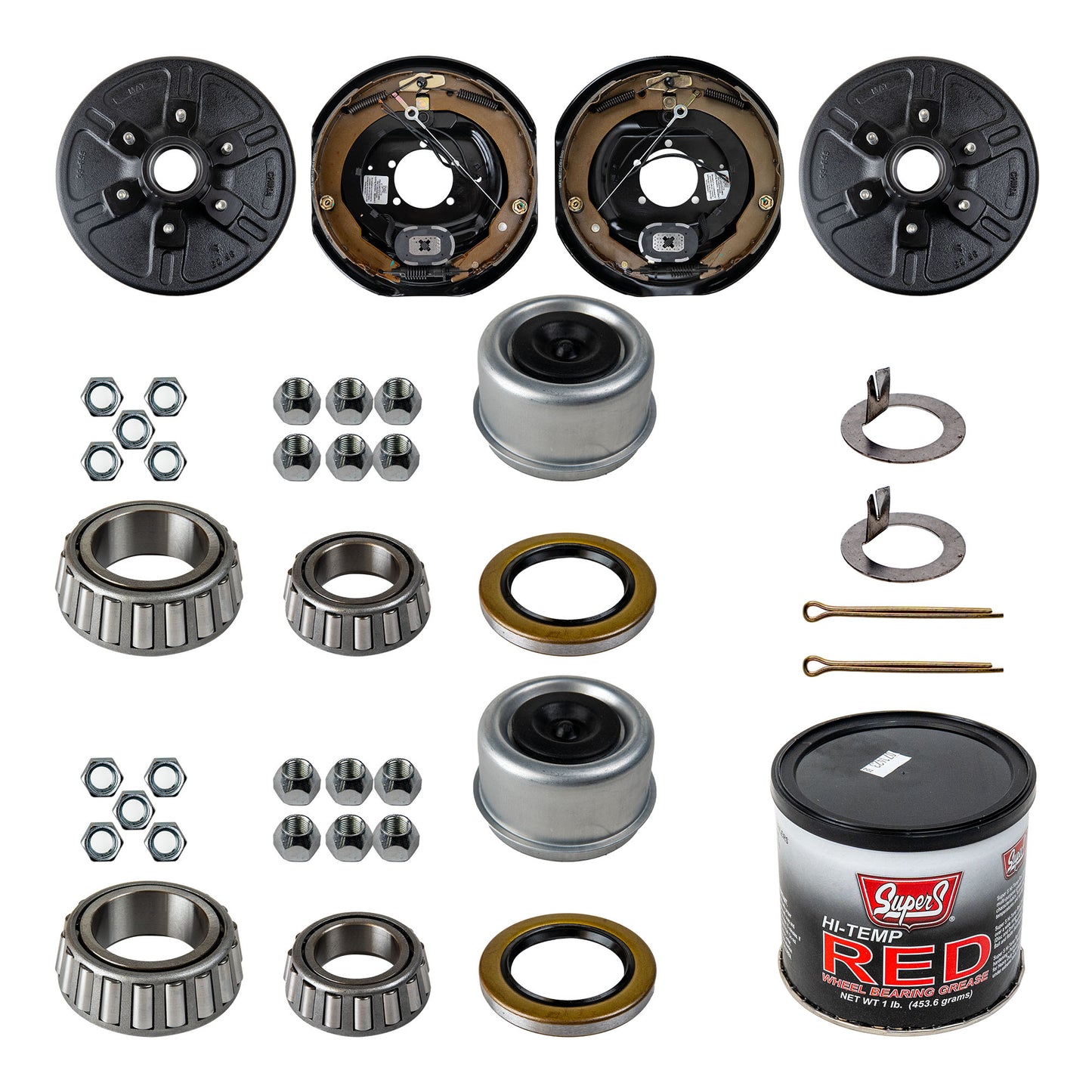 6k Trailer Axle Hub and Drum - 6 Lug