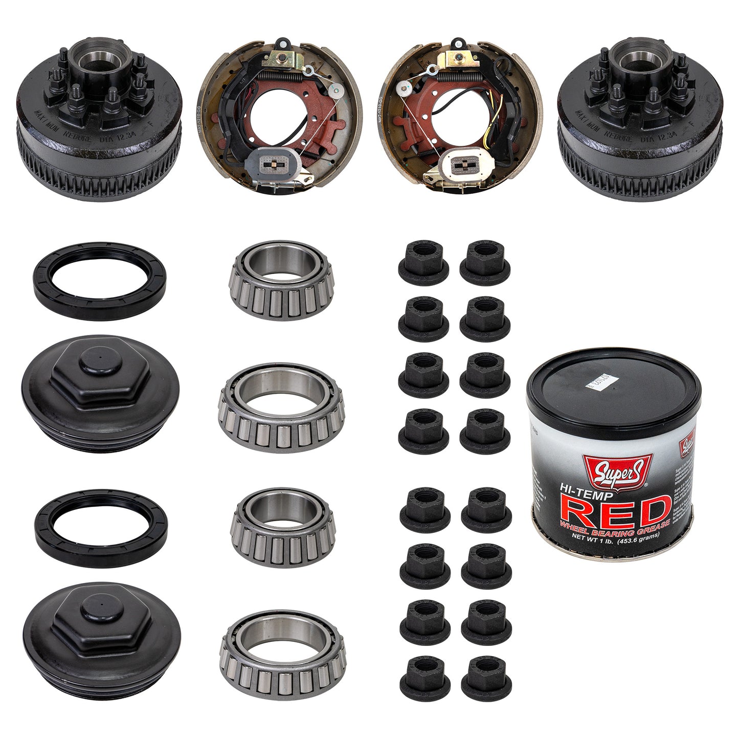 9000 lb TK Trailer Axle Electric Brake TK Service Kit - 9k Capacity