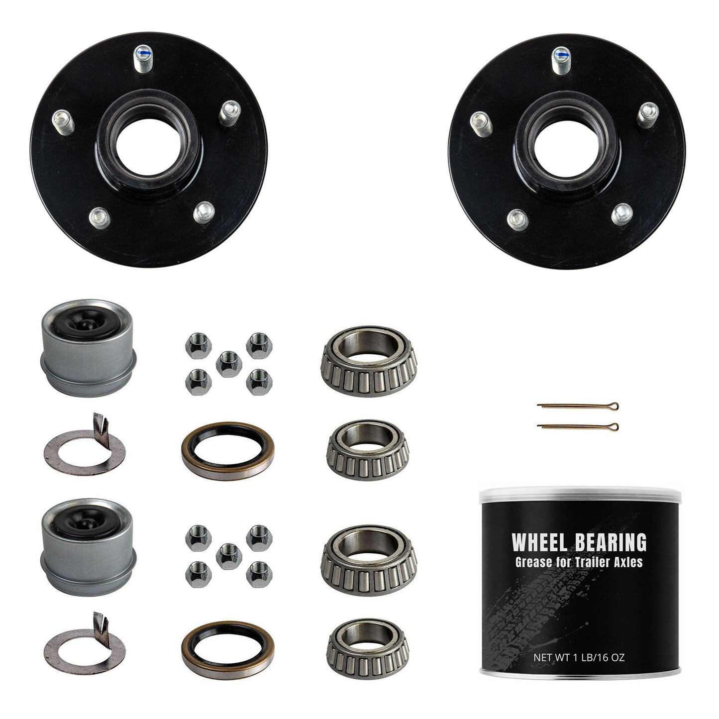 3500 lb Trailer Idler Axle TK Service Kit - 3.5k Capacity - 5 Lug Bolt Pattern