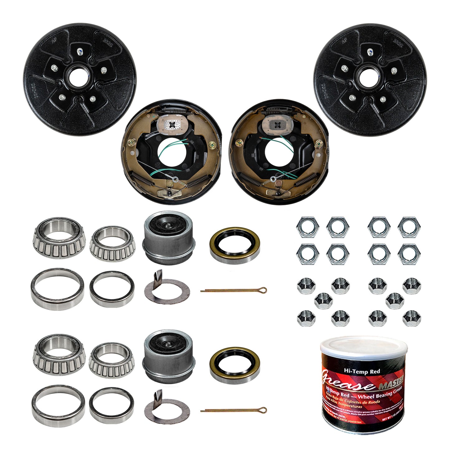 3.5k Trailer Axle Brake Assembly - 3.5k 10x2.25" - Left Hand (Driver Side) - Dexter Compatible