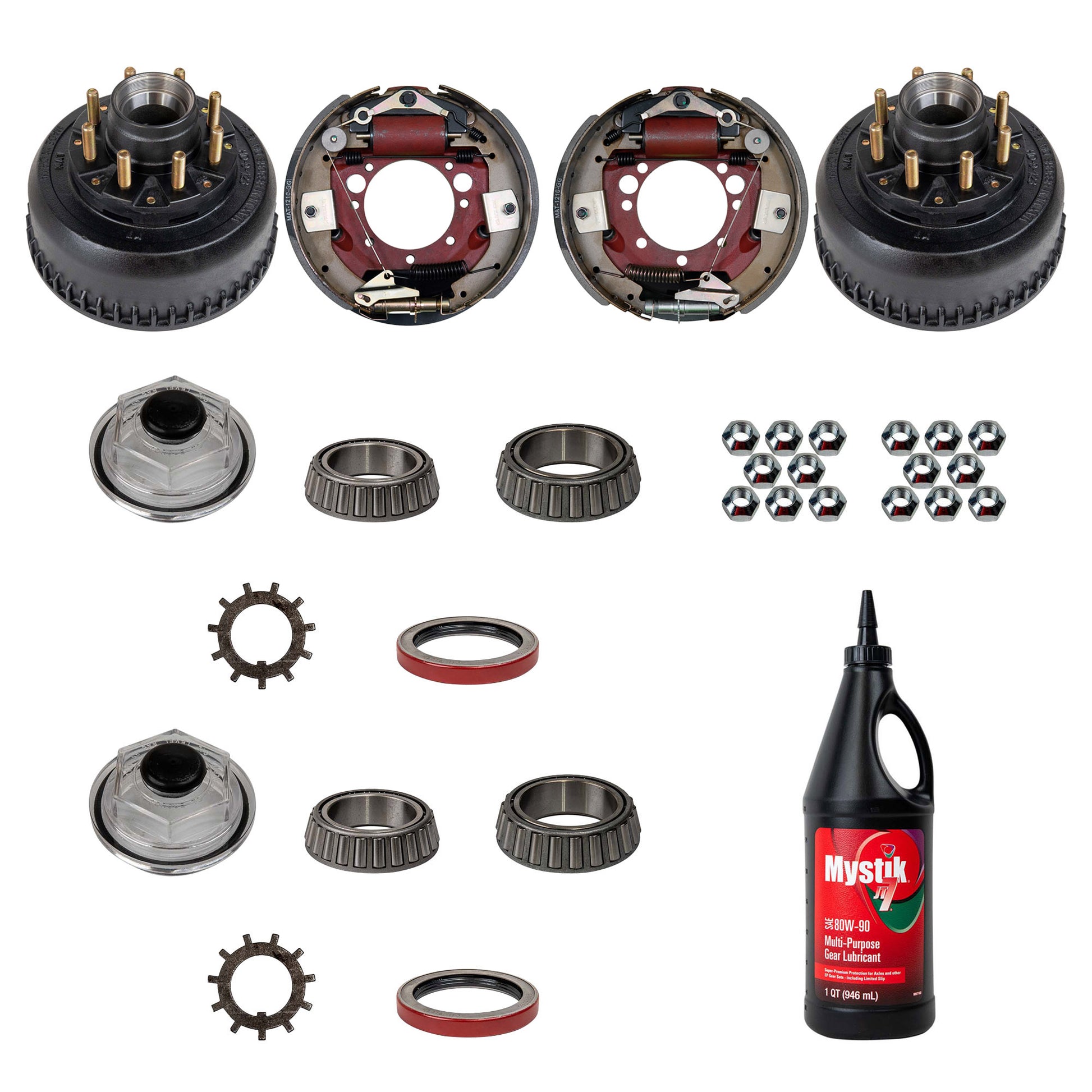 Complete Axle Service/Repair Kit for 10,000 lb Hydraulic Trailer Axles