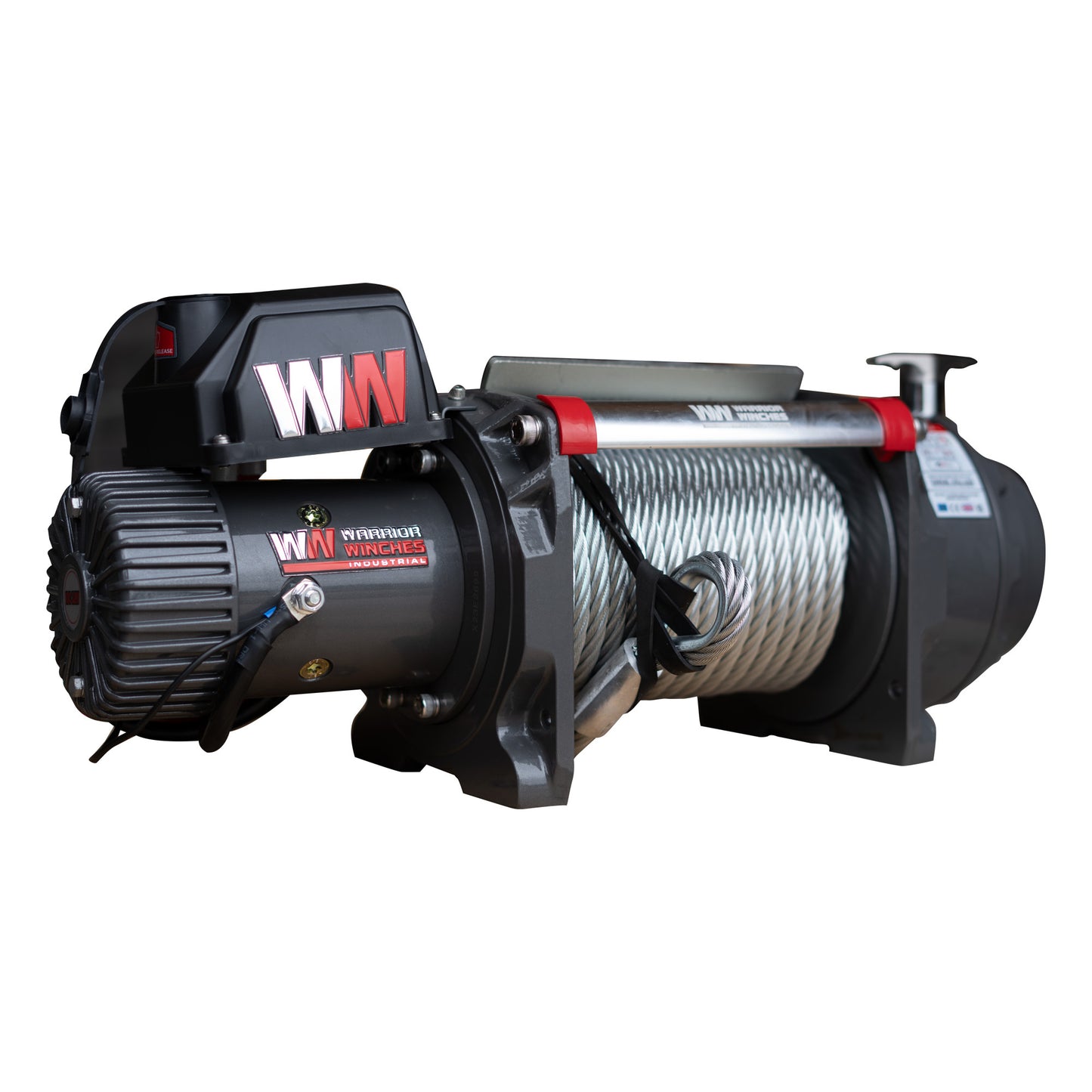 Warrior Samurai 17,500lb 12v Electric Winch - Industrial - The Trailer Parts Outlet
