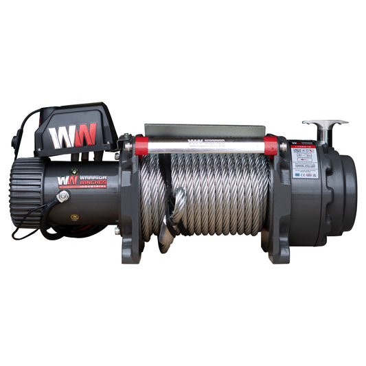 Warrior Samurai 17,500lb 12v Electric Winch - Industrial - The Trailer Parts Outlet