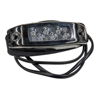 Marine 6 LED Blue Underwater Dragon Light - Stainless Cover