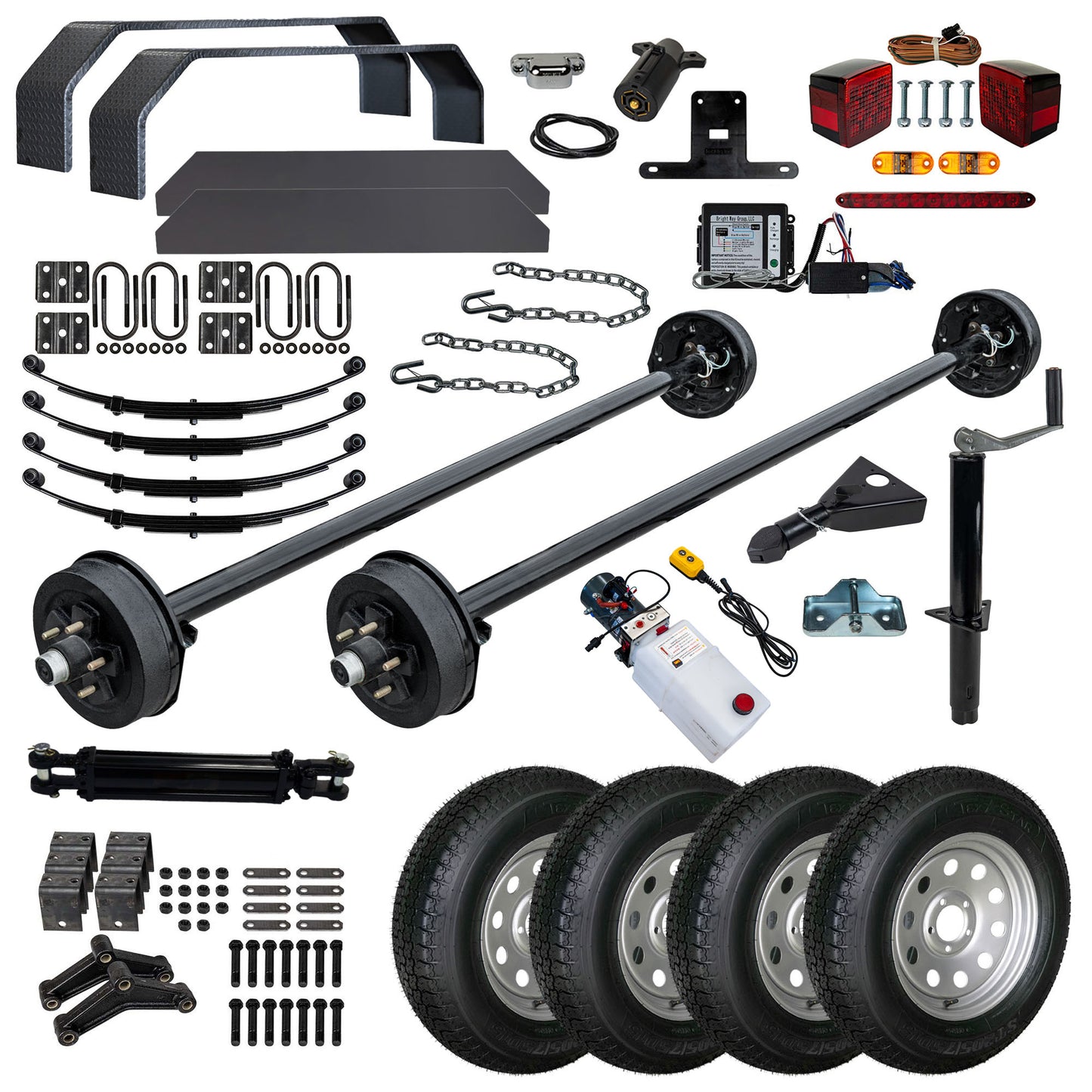 MP10HD Complete DIY Bumper Pull Trailer Kit with Blueprint