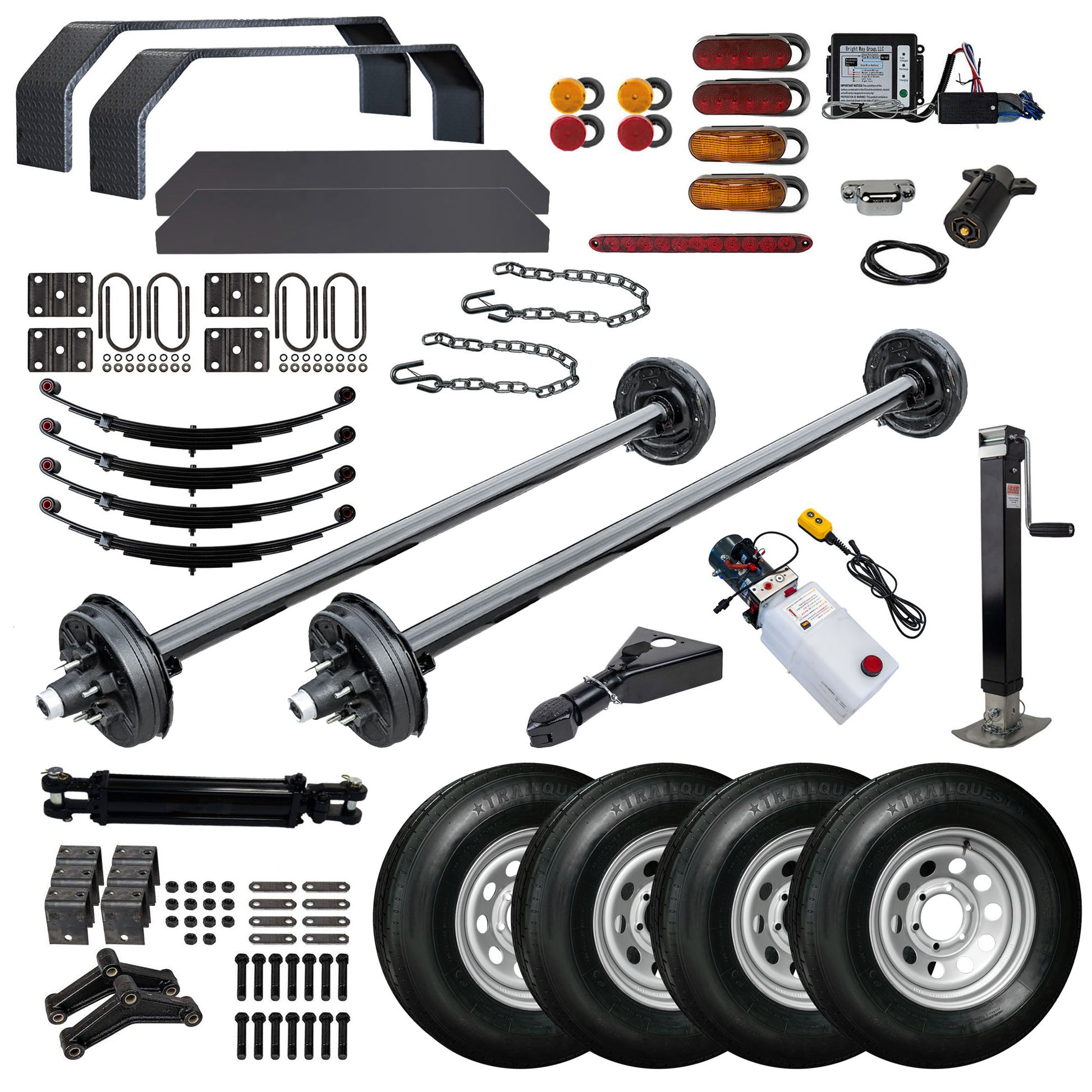 MP18HT Complete DIY Bumper Pull Trailer Kit with Blueprint