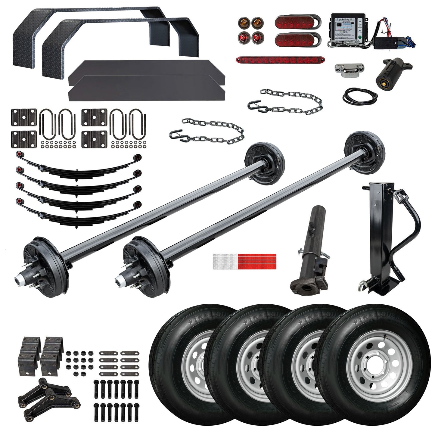 MP2220 Complete DIY Gooseneck Trailer Kit with Blueprint