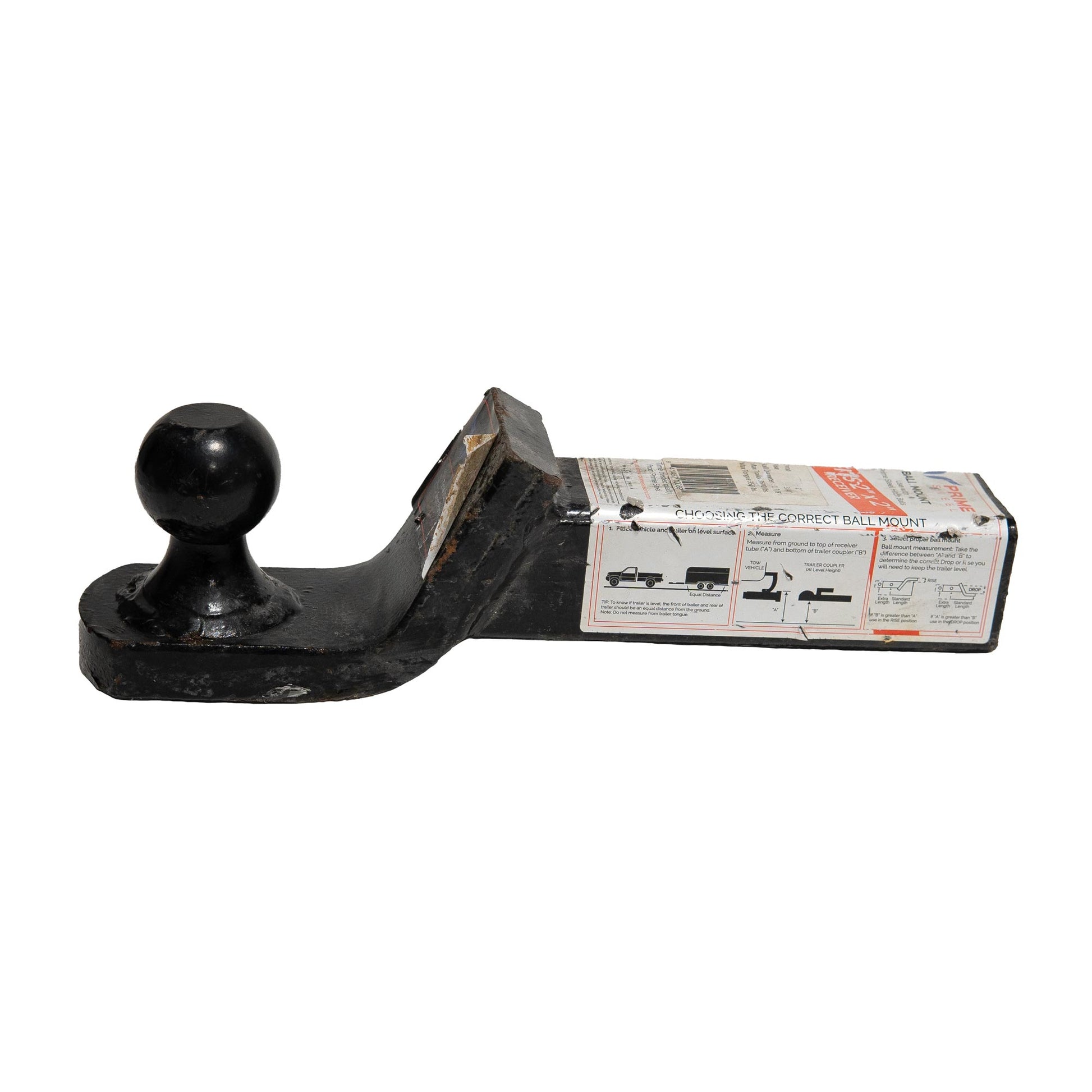 Welded Chrome Trailer Hitch Ball Mount (3.5K Capacity) PS-18089 - The Trailer Parts Outlet