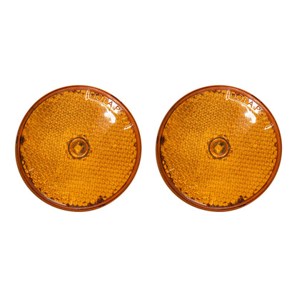 Amber 2.5" Low-Profile Side Marker W/Reflector