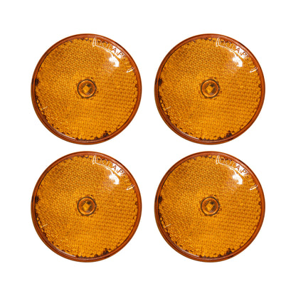 Amber 2.5" Low-Profile Side Marker W/Reflector