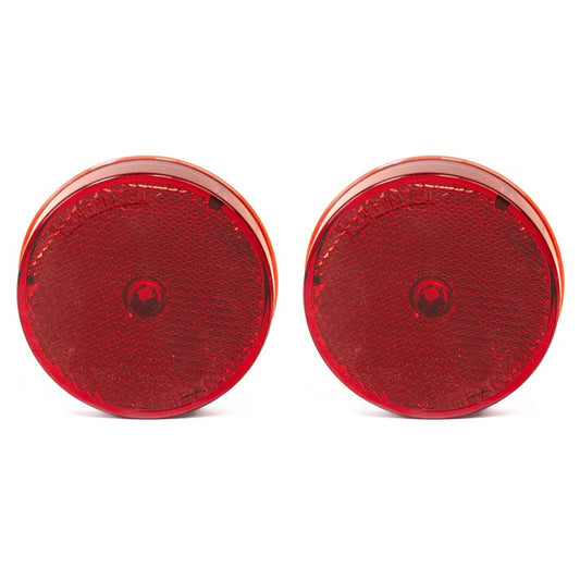 Red 2.5" Low-Profile Side Marker W/Reflector