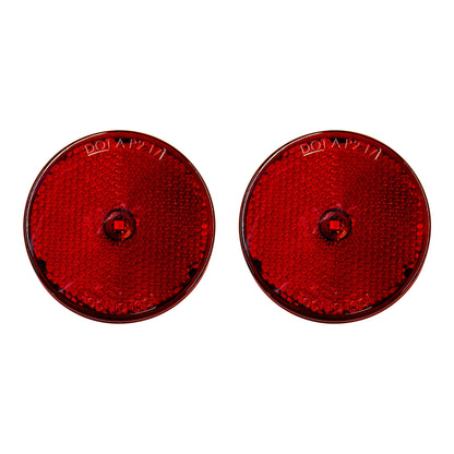 Red 2.5" Low-Profile Side Marker W/Reflector