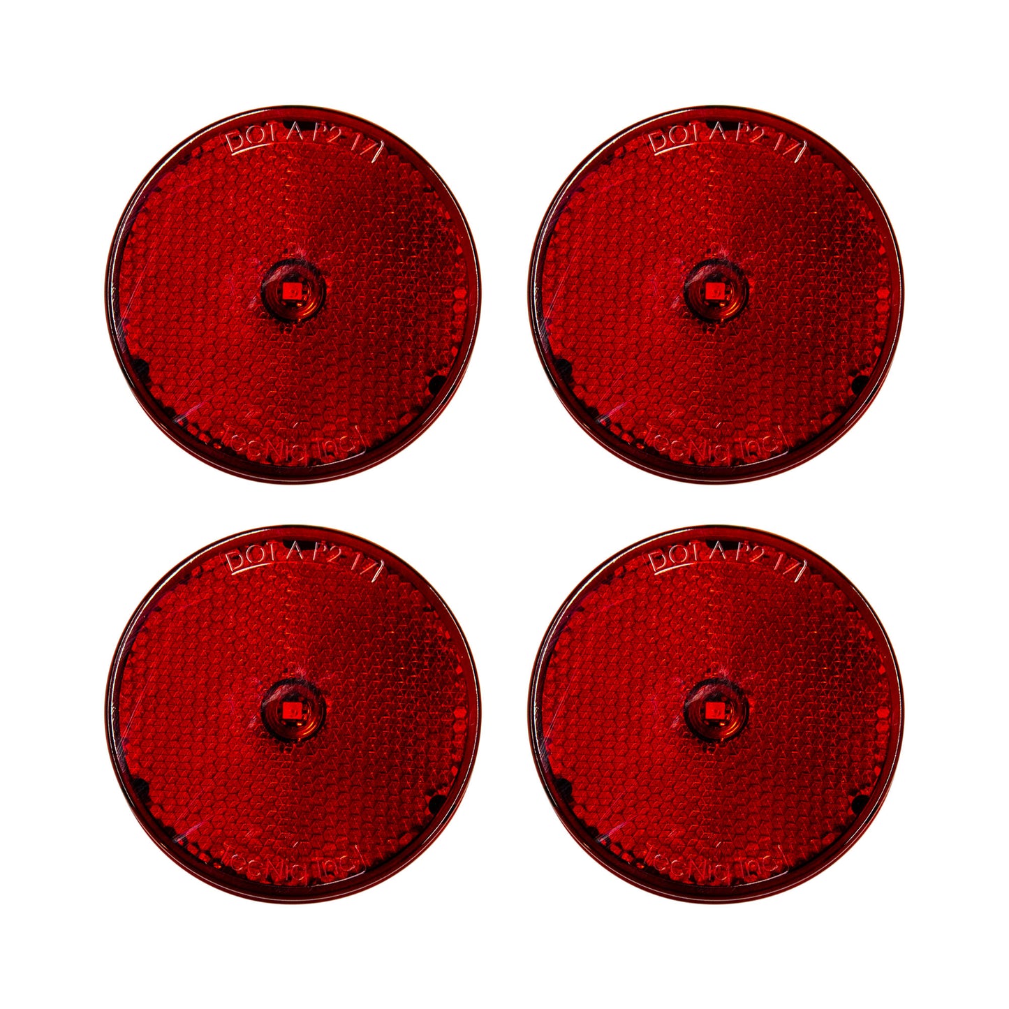 Red 2.5" Low-Profile Side Marker W/Reflector