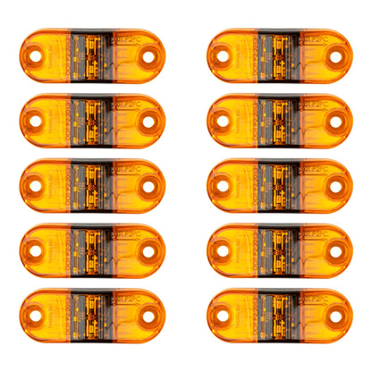 Amber P2/PC Sidemarker LED Light W/ 6" Pigtail (2 Pack)