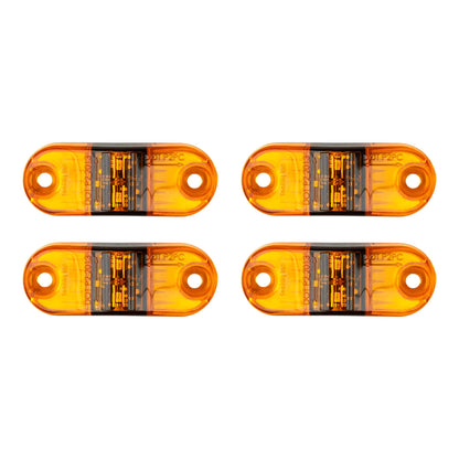 Amber P2/PC Sidemarker LED Light W/ 6" Pigtail (2 Pack)