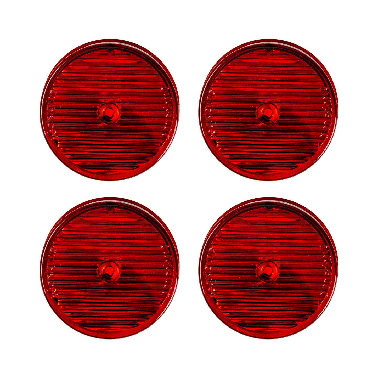 2" Round Sealed LED Marker/Clearance Lights - Red