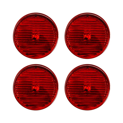 2" Round Sealed LED Marker/Clearance Lights - Red