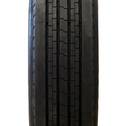 Trailfinder 17.5" 18 ply Radial Trailer Tire & Wheel - ST 235/75R17.5 8 Lug (Super Single Silver Mod) - Tread View