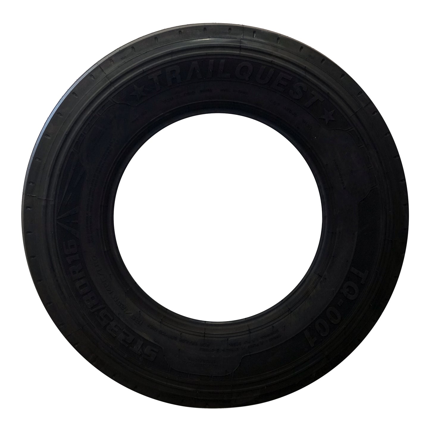 Trailquest 235/80R16 14 Ply Trailer Tire - Front View