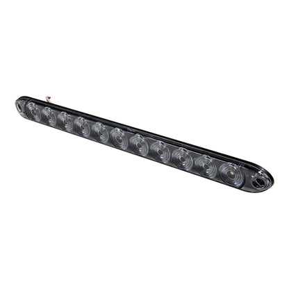 Red LED Low Profile Trailer ID Light Bar - Clear Lens