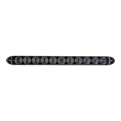 Red LED Low Profile Trailer ID Light Bar - Clear Lens