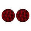 4" Round Sealed High Visibility LED Stop/Turn/Tail Light - Red - 8 Diodes