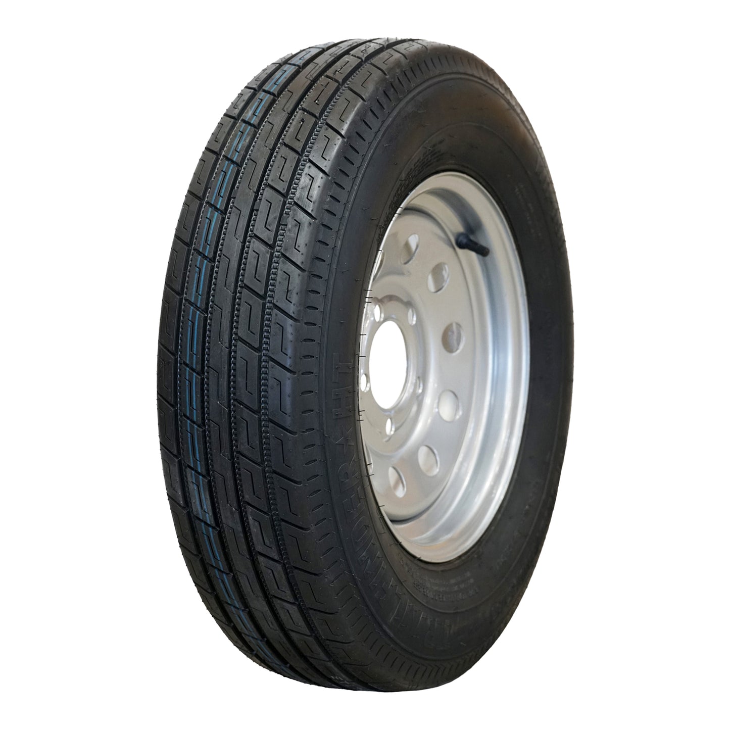 Trailquest 13" 6 ply Radial Trailer Tire & Wheel - ST 175/80R13 - 5x4.5 (Silver Mod)