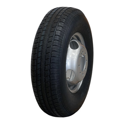 Roadguider 16" 14 ply Radial Trailer Tire & Wheel - ST 235/85 R16 8 lug (Silver Dual)