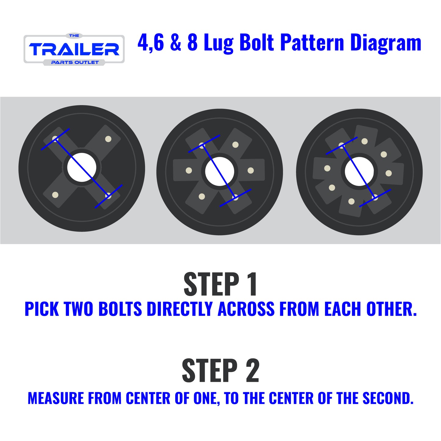Lug Bolt Patter Measurement Diagram 