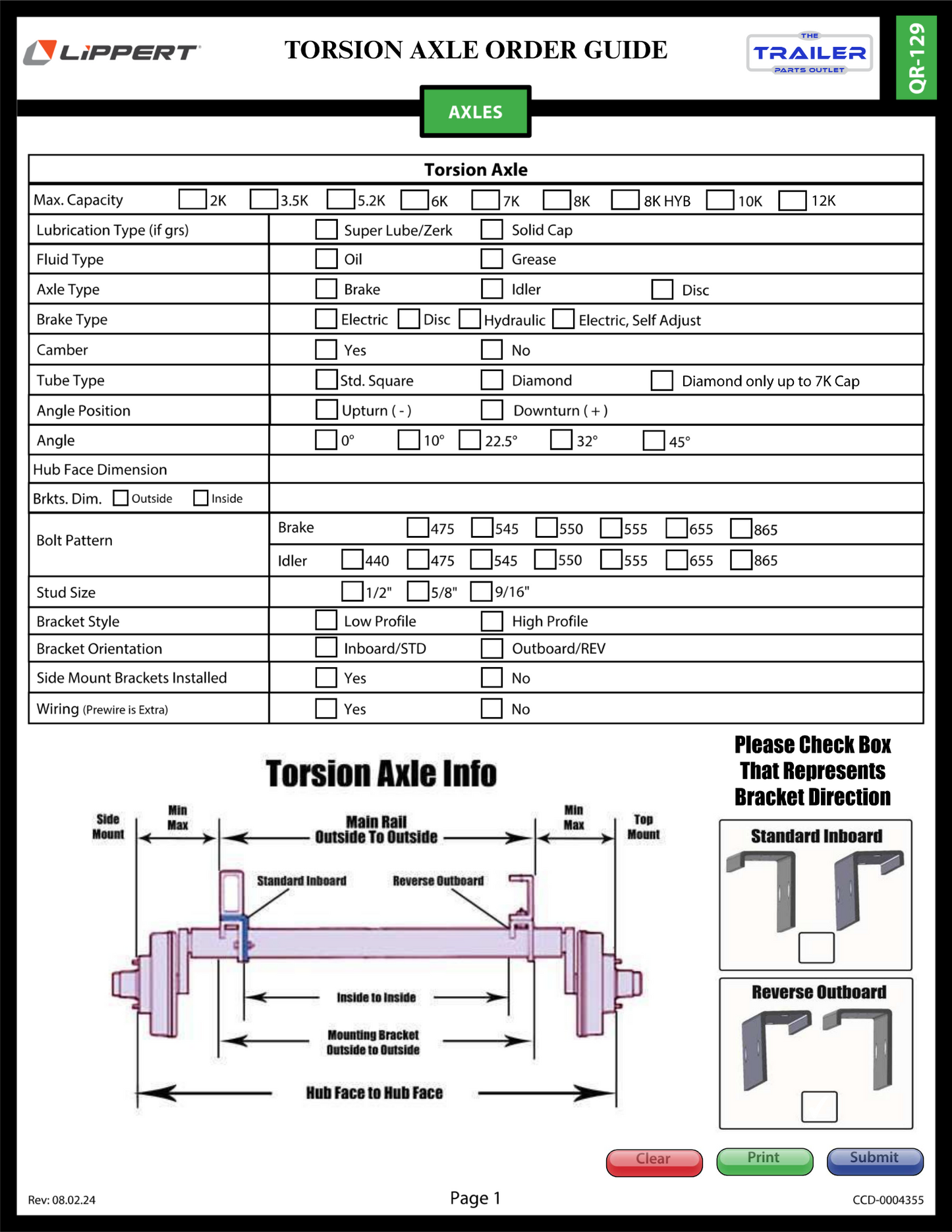Torsion Trailer Axle Order Guide