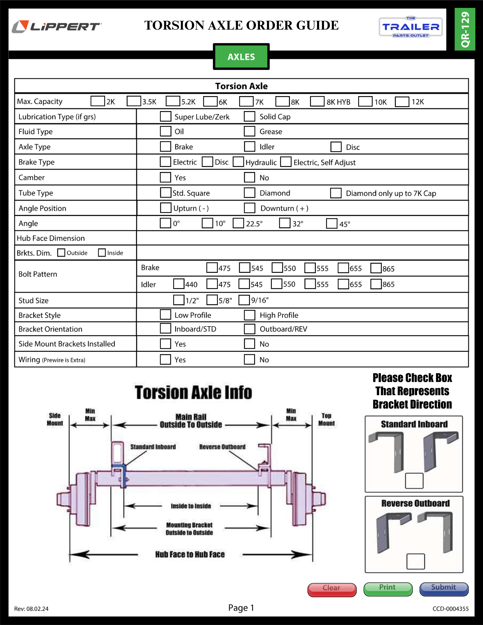 Torsion Trailer Axle Order Guide