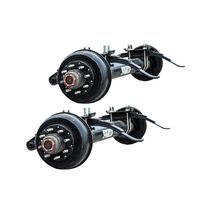 10k Lippert Trailer Axle - 10000 lb Electric Brake 8 lug (With Springs and Ubolts)