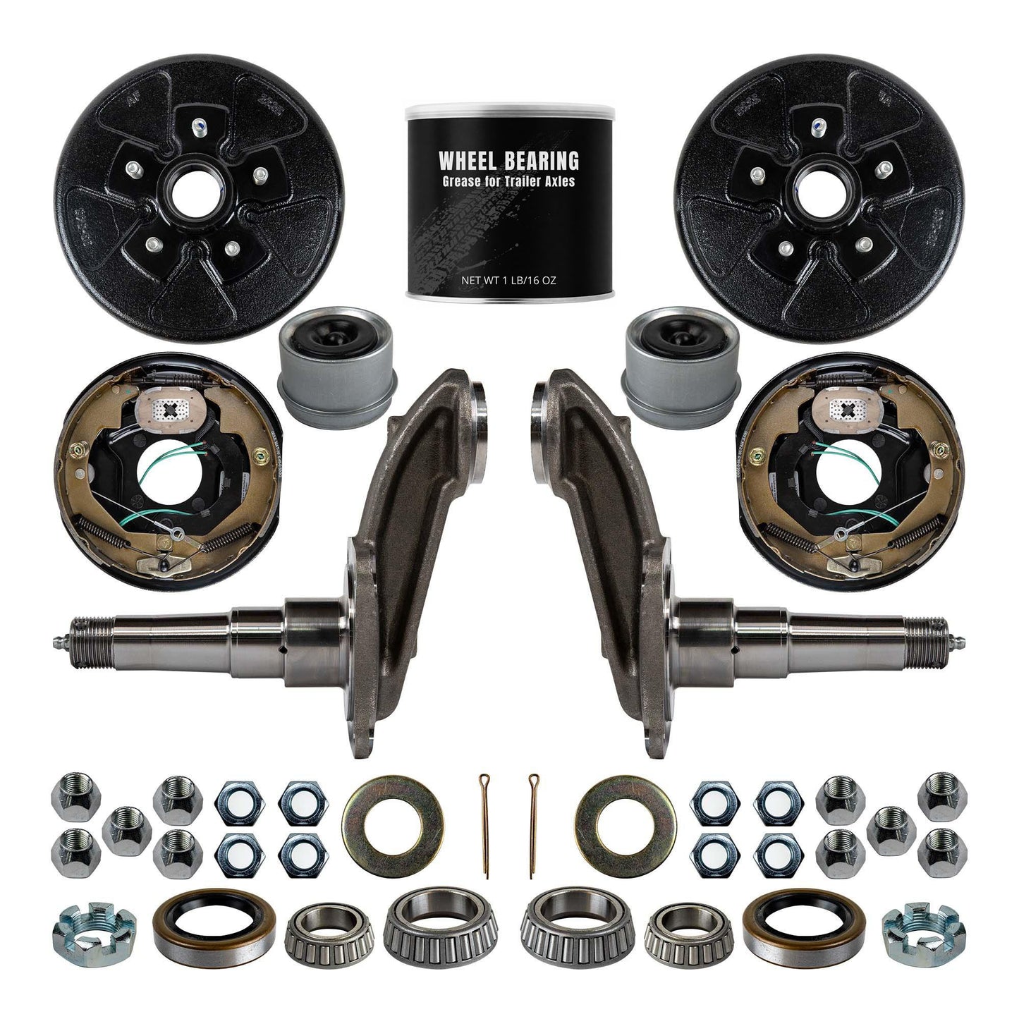 3500 lb 4" Drop Weld Your Own Brake Axle Kit