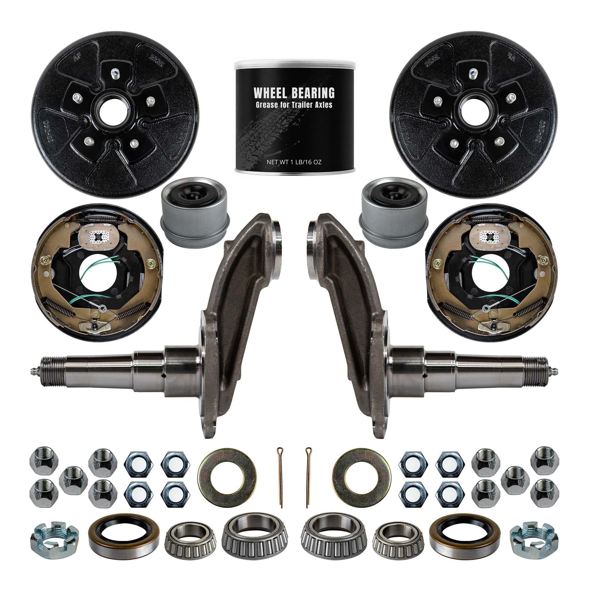 3500 lb 4" Drop Weld Your Own Brake Axle Kit