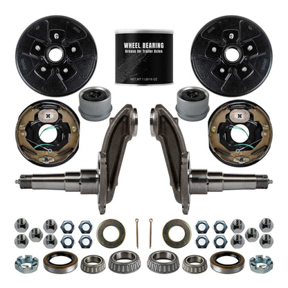3500 lb 4" Drop Weld Your Own Brake Axle Kit