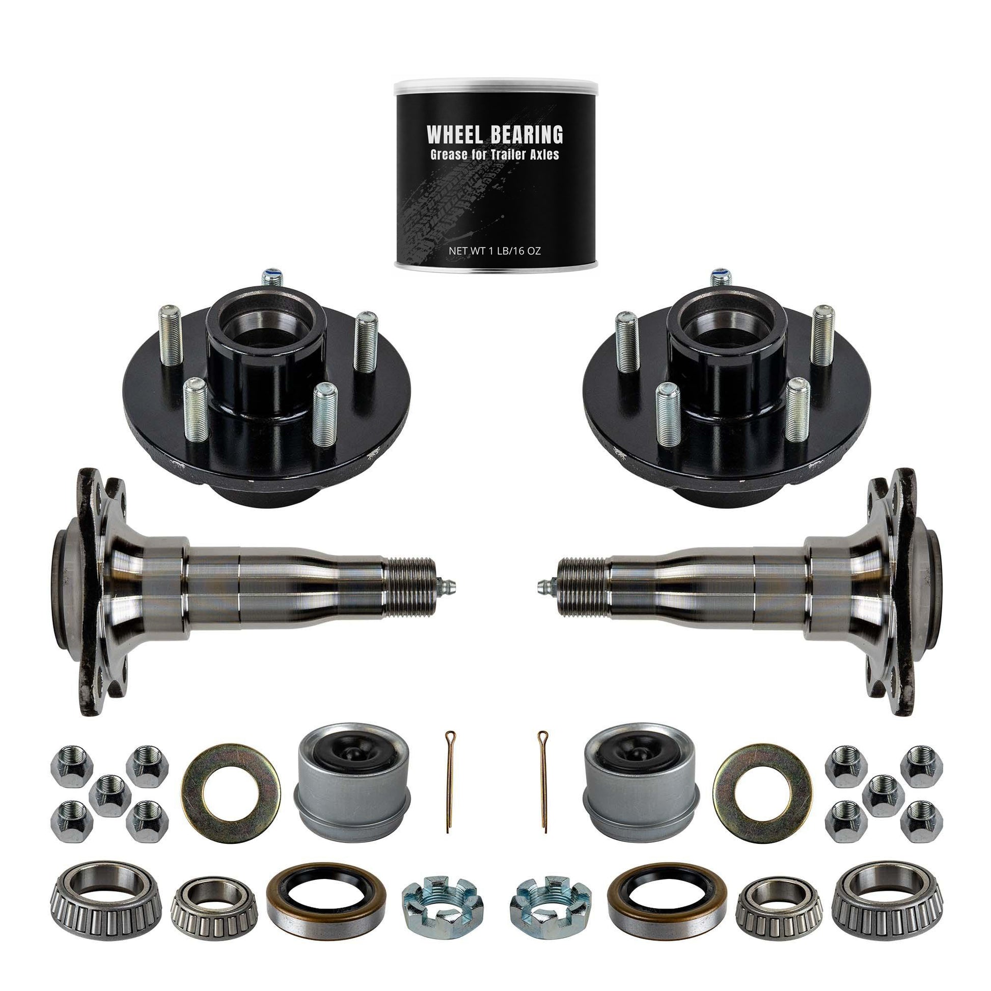 3500 lb Weld Your Own Idler Axle Kit - 5 Lug