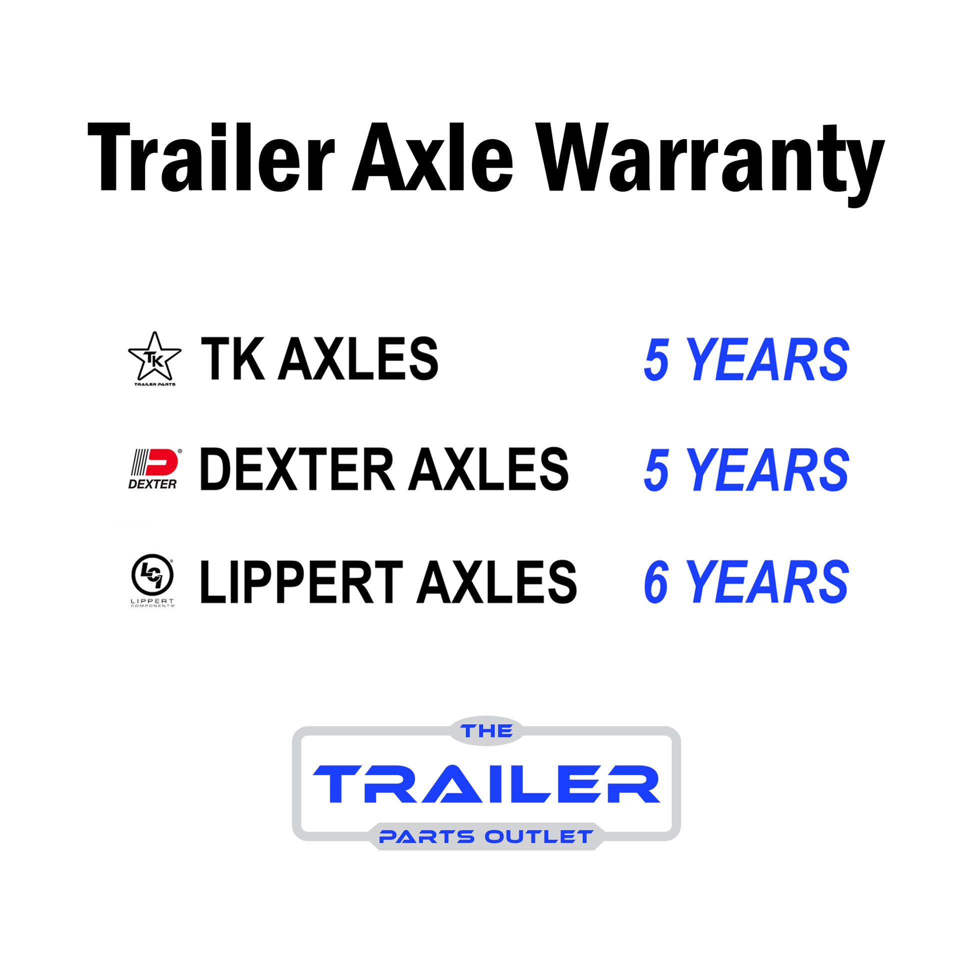 Trailer Axle Warranty by Brand