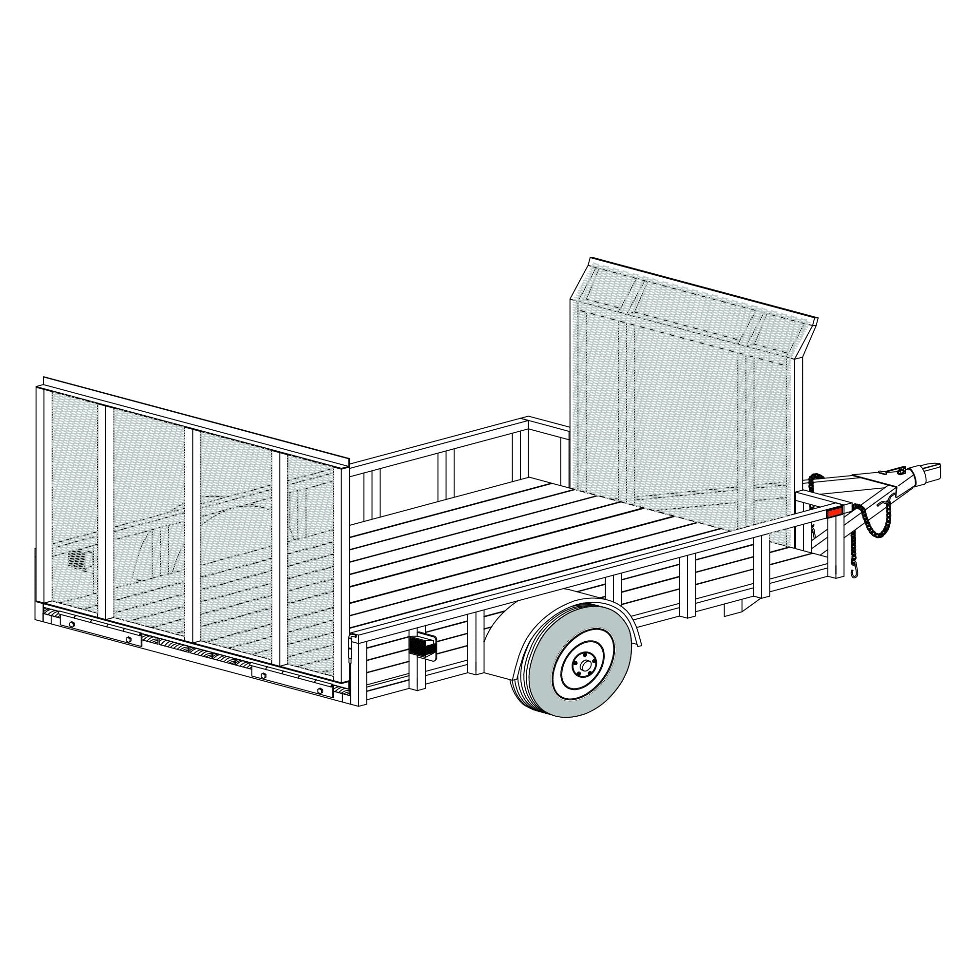 3500 lb Drop Trailer Axles